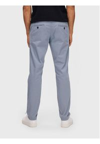 Selected Homme Chinosy New 16087663 Szary Slim Fit. Kolor: niebieski. Materiał: bawełna #4