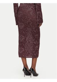 Liu Jo Spódnica ołówkowa WF6096 MA26S Fioletowy Slim Fit. Kolor: fioletowy. Materiał: bawełna #4