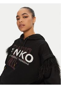 Pinko - PINKO Bluza 103129 A1LU Czarny Regular Fit. Kolor: czarny. Materiał: bawełna