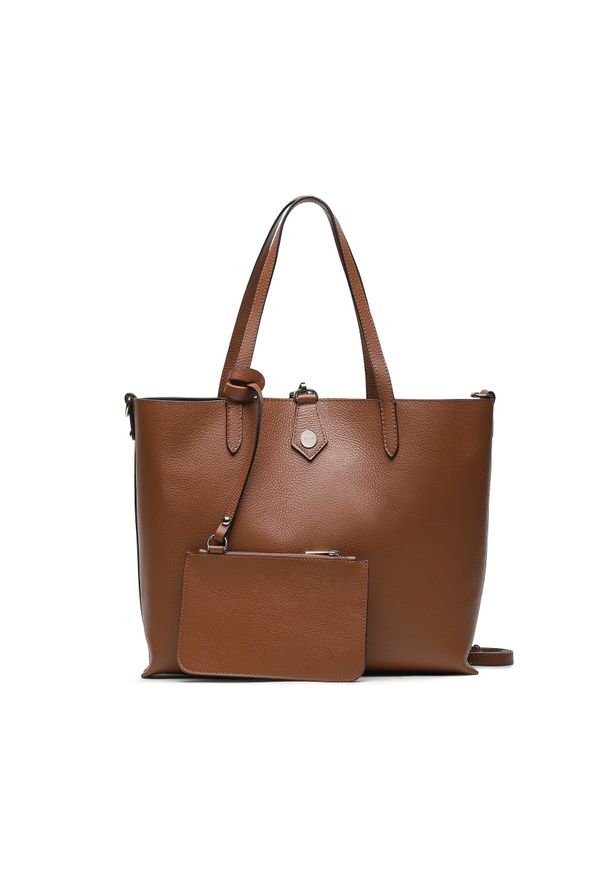 Torebka Ryłko R40654TB Rudy 8XX. Kolor: brązowy. Materiał: skórzane