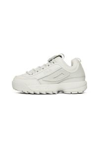 Buty do chodzenia damskie Fila Disruptor II. Zapięcie: sznurówki. Kolor: biały. Materiał: materiał, syntetyk, tkanina. Szerokość cholewki: normalna. Sport: turystyka piesza