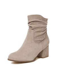 Jenny - JENNY Botki CEO-WS24340-01 Beżowy. Kolor: beżowy. Materiał: materiał #4