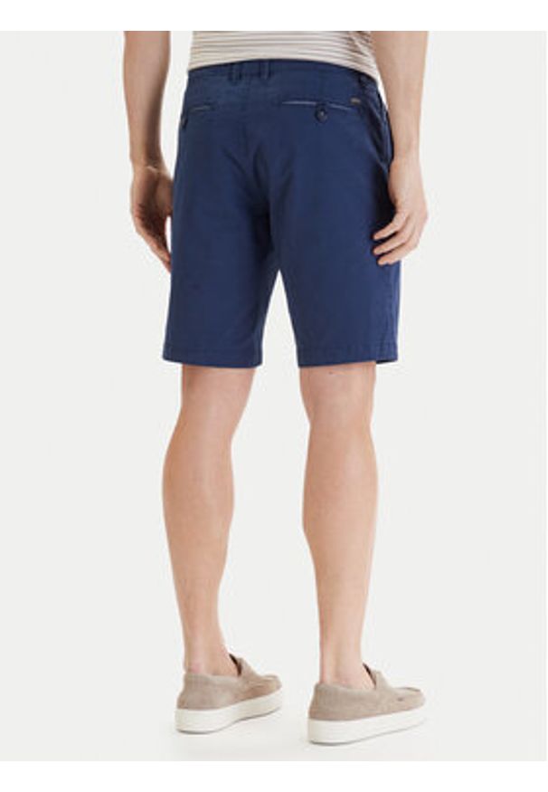 Bugatti Szorty materiałowe 4379-76441C Niebieski Regular Fit. Kolor: niebieski. Materiał: bawełna