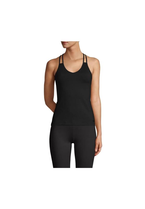 CASALL - Koszulka Casal V-Neck Racerback Sportowa Damska Oddychająca do Jogi. Kolor: czarny. Sport: joga i pilates