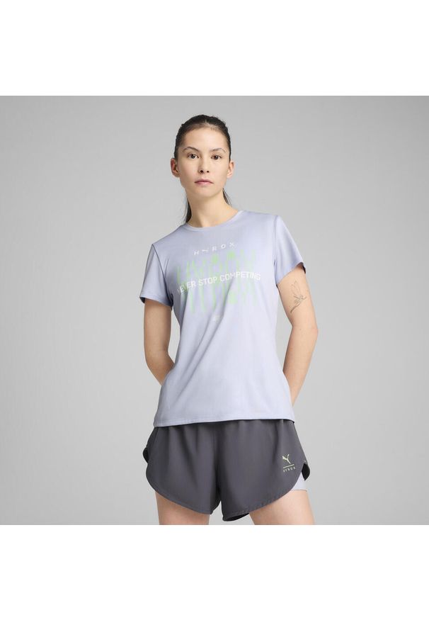 Puma - Damska koszulka PUMA x HYROX Train All Day PUMA Cool Weather Blue. Kolor: niebieski. Sport: fitness