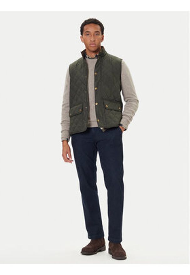 Barbour Bezrękawnik MGI0245GN71 Zielony Regular Fit. Kolor: zielony. Materiał: syntetyk. Długość rękawa: bez rękawów