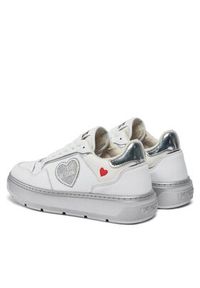 Love Moschino - LOVE MOSCHINO Sneakersy JA15204G1IJC290B Biały. Kolor: biały. Materiał: skóra #3