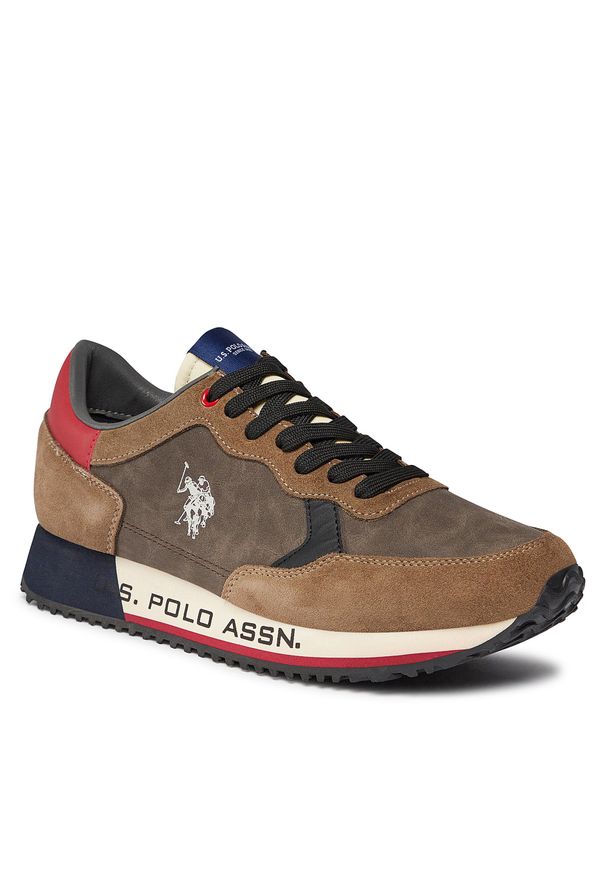 Sneakersy U.S. Polo Assn. CLEEF005 Tau001. Kolor: brązowy