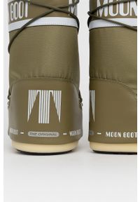 Moon Boot - Śniegowce Nylon 14004400.MOON.BOOT.NYLO-CREAM. Nosek buta: okrągły. Zapięcie: sznurówki. Kolor: zielony. Materiał: nylon #5