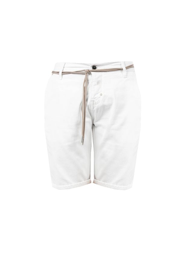 Antony Morato Szorty "Oliver" | MMSH00184-FA8900127 | Oliver | Mężczyzna | Biały. Kolor: biały. Materiał: bawełna. Wzór: aplikacja
