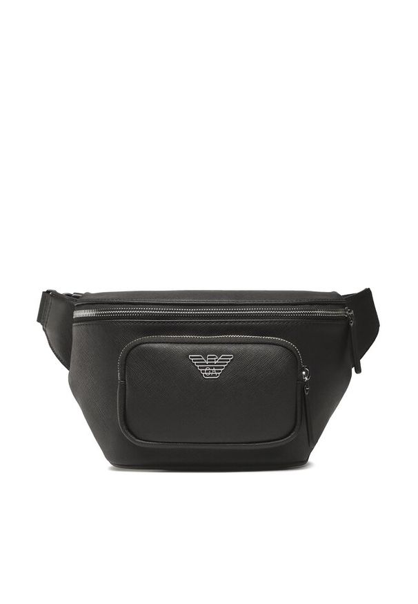 Saszetka nerka Emporio Armani. Kolor: czarny