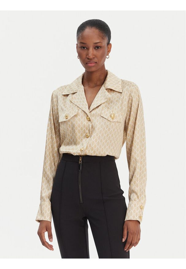 Marciano Guess Koszula 6RGH12 7435A Beżowy Regular Fit. Kolor: beżowy. Materiał: syntetyk