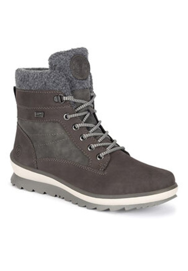 Remonte Trzewiki R8477-45 Szary. Kolor: szary. Materiał: skóra