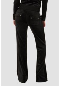 Juicy Couture - JUICY COUTURE Czarne spodnie dresowe damskie Layla Low Rise, Rozmiar XS. Kolor: czarny. Materiał: dresówka #6