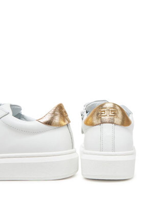 Elisabetta Franchi Sneakersy F4-A9E-0034 Biały. Kolor: biały. Materiał: skóra