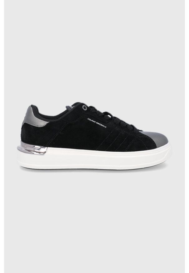 Colmar - Buty zamszowe. Nosek buta: okrągły. Zapięcie: sznurówki. Kolor: czarny. Materiał: zamsz. Obcas: na obcasie. Wysokość obcasa: niski