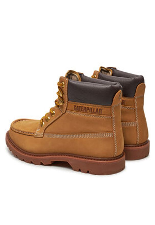 CAT Footwear Trapery Colorado Moc Toe P726065 Żółty. Kolor: żółty. Materiał: skóra