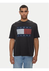 Tommy Jeans T-Shirt Big Flag DM0DM18547 Czarny Oversize. Kolor: czarny. Materiał: bawełna #4