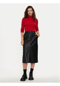 JDY Spódnica z imitacji skóry Alexa 15330385 Czarny Slim Fit. Kolor: czarny. Materiał: skóra #3