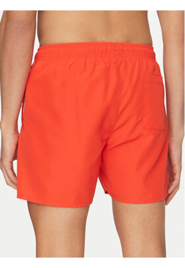 Calvin Klein Swimwear Szorty kąpielowe KM0KM01101 Czerwony Regular Fit. Kolor: czerwony. Materiał: syntetyk