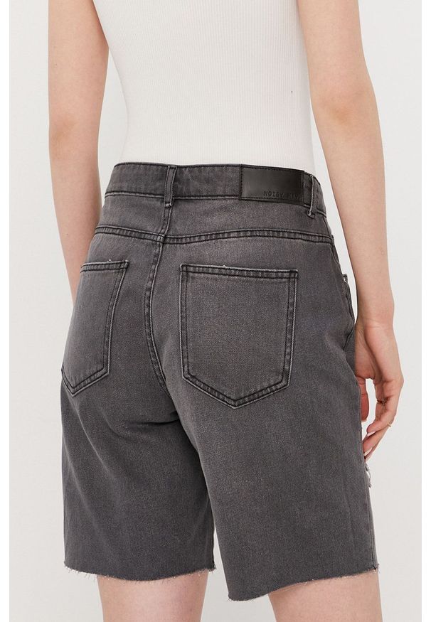 Noisy may - Noisy May - Szorty jeansowe. Okazja: na co dzień. Kolor: szary. Materiał: jeans. Styl: casual