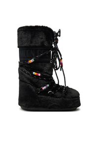 Moon Boot Śniegowce Icon Faux Fur BEADS80D1408990 Czarny. Kolor: czarny. Materiał: materiał