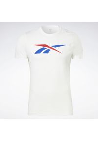 Reebok - Koszulka T-shirt na co dzień męska REEBOK bawełna. Kolor: biały, niebieski, czerwony, wielokolorowy. Materiał: bawełna #2