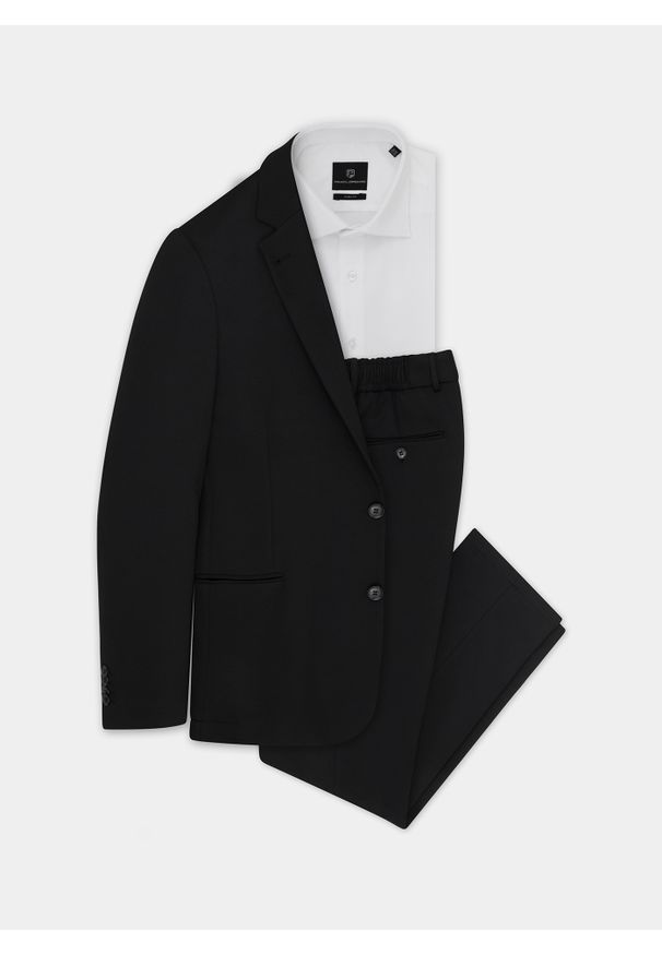 Pako Lorente - PAKO LORENTE – Spodnie męskie garniturowe M21SF-6G-052-C. Okazja: na co dzień. Styl: casual, sportowy