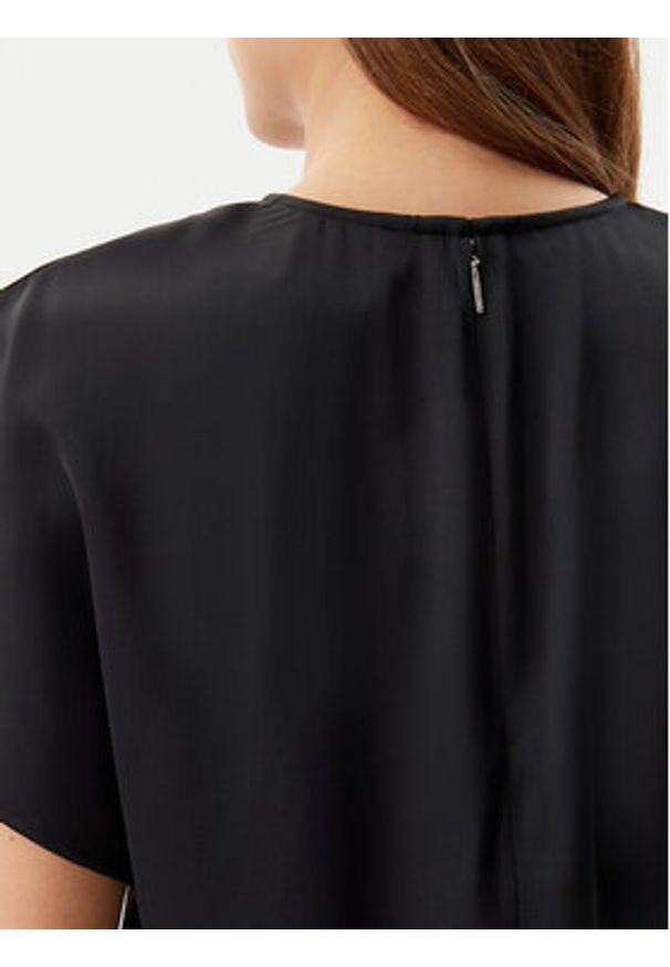 Calvin Klein Bluzka K20K208191 Czarny Regular Fit. Kolor: czarny. Materiał: syntetyk, wiskoza