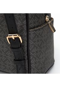 Wittchen - Damski plecak z ekoskóry w monogram. Kolor: czarny. Materiał: skóra ekologiczna. Wzór: gładki. Styl: casual, elegancki #5