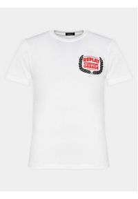 Replay T-Shirt M6765.000.22662 Biały Regular Fit. Kolor: biały. Materiał: bawełna #3