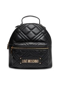 Love Moschino - LOVE MOSCHINO Plecak JC4148PP0MLA0000 Czarny. Kolor: czarny. Materiał: skóra