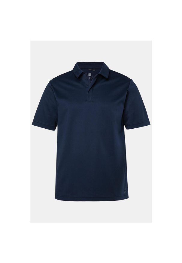 JAY-PI - Męska Koszulka polo outdoor rękaw 1/2 techniczny dżersej szybkoschnąca. Typ kołnierza: polo. Kolekcja: plus size. Kolor: niebieski. Materiał: poliester, bawełna, materiał