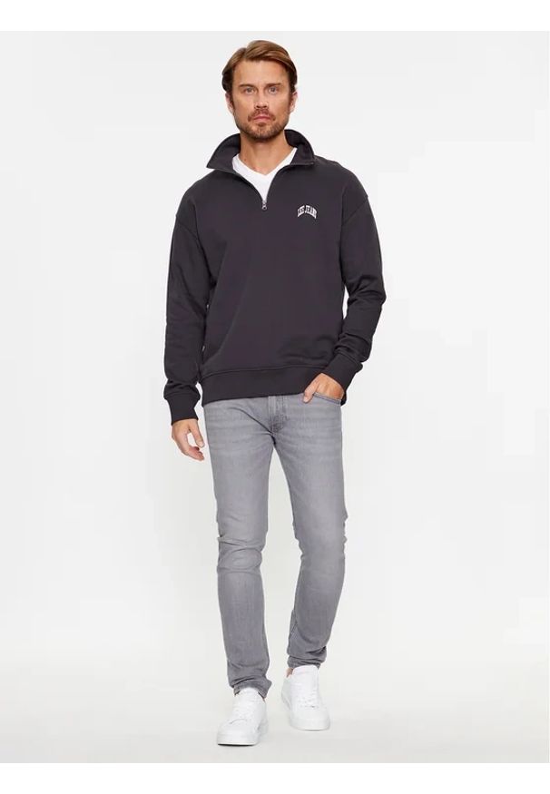 Lee - LEE MĘSKA BLUZA HALF ZIP SWS WASHED BLACK 112341671 LL99017013