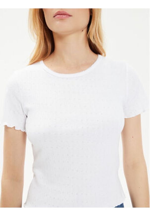Brave Soul T-Shirt LTS-568ADRI1 Biały Straight Fit. Kolor: biały. Materiał: bawełna