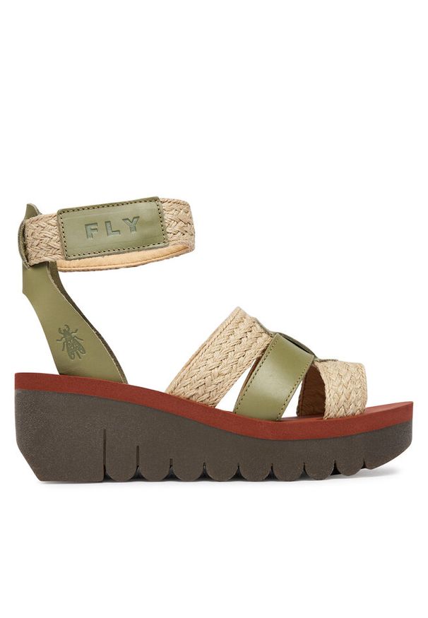 Sandały Fly London. Kolor: zielony