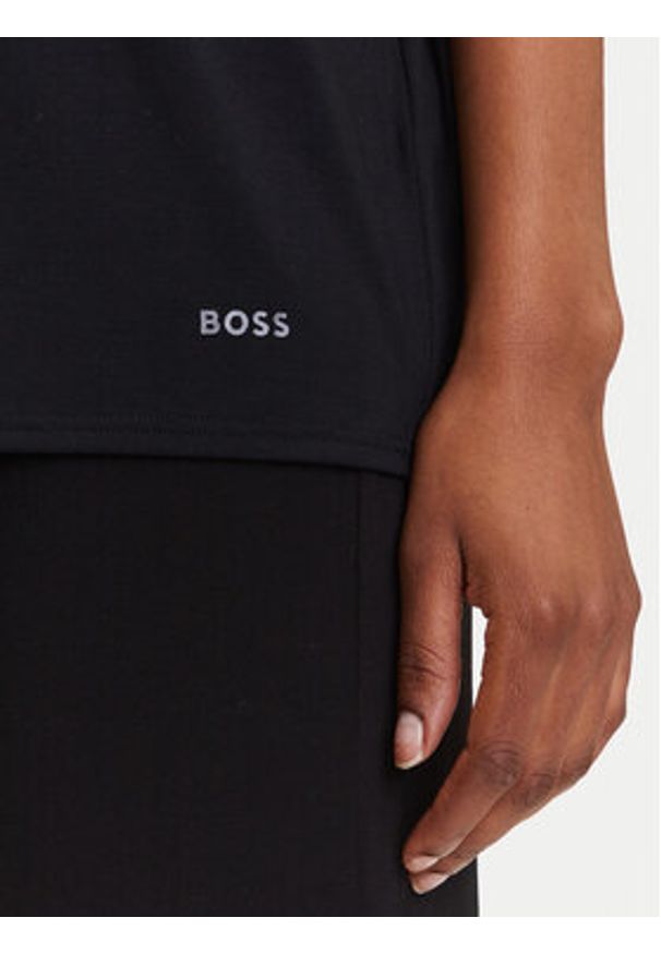BOSS Koszulka piżamowa Sheen 50545569 Czarny Relaxed Fit. Kolor: czarny