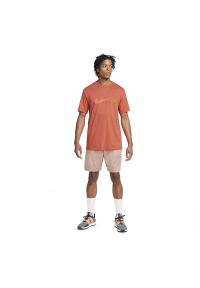 Koszulka męska treningowa Nike Dri-FIT Pro DD6883. Materiał: materiał, poliester, tkanina. Długość rękawa: krótki rękaw. Technologia: Dri-Fit (Nike). Długość: krótkie. Wzór: nadruk, aplikacja. Sport: fitness #3