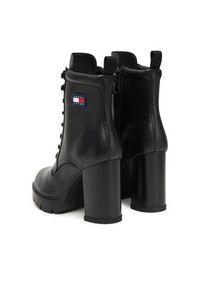 Tommy Jeans Trzewiki Tjw Lace Up EN0EN02832 Czarny. Kolor: czarny. Materiał: skóra