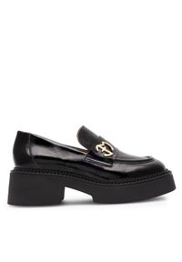 Eva Minge Loafersy LAGOA-24750 Czarny. Kolor: czarny. Materiał: skóra, lakier