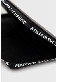 Armani Exchange Portfel skórzany męski kolor czarny. Kolor: czarny. Materiał: skóra