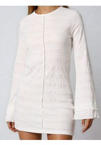 Sinsay - Letnia sukienka mini - kremowy. Kolor: kremowy. Sezon: lato. Długość: mini #1