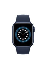 APPLE Watch 6 40mm (Niebieski z opaską sportową w kolorze niebieskim). Rodzaj zegarka: smartwatch. Kolor: niebieski. Materiał: poliester, nylon, guma, materiał. Styl: sportowy #2