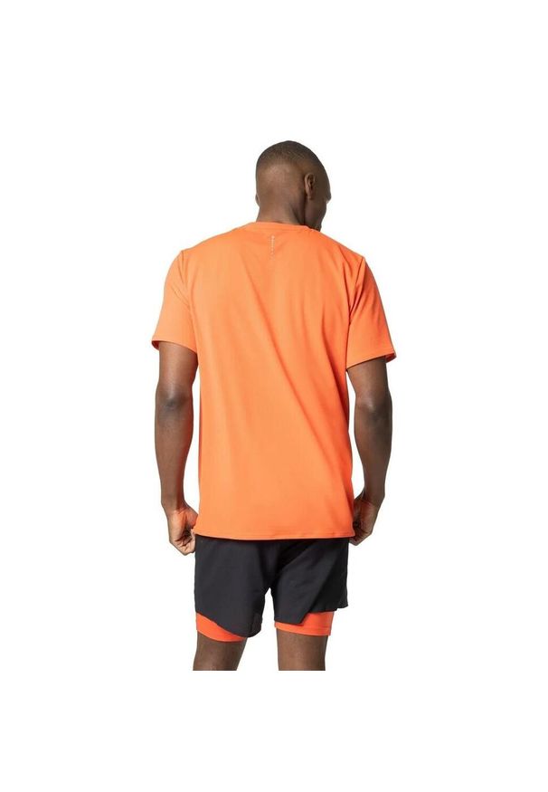 Koszulka z krótkim rękawem męska do biegania Odlo T-shirt Zeroweight CHILL. Kolor: pomarańczowy. Długość rękawa: krótki rękaw. Długość: krótkie