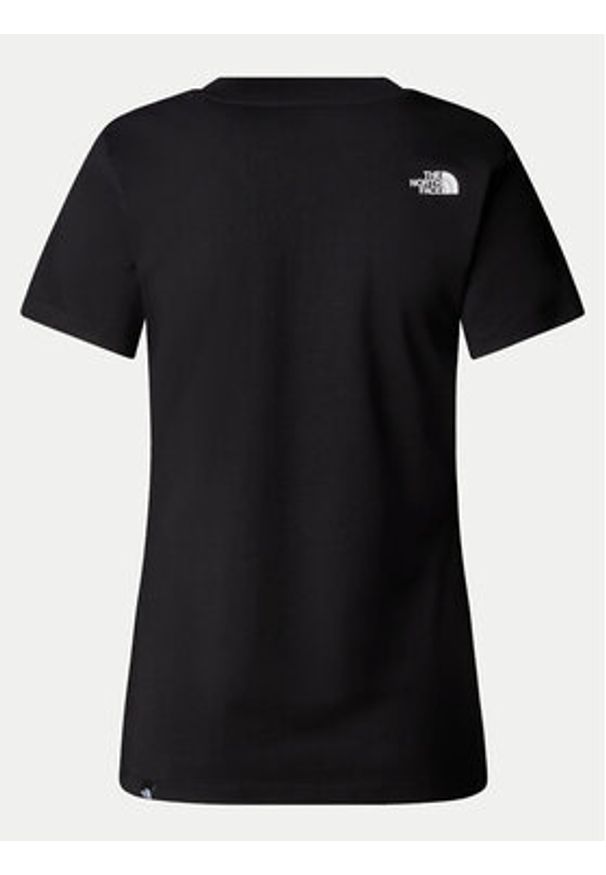 The North Face T-Shirt Easy NF0A8A6D Czarny Regular Fit. Kolor: czarny. Materiał: bawełna