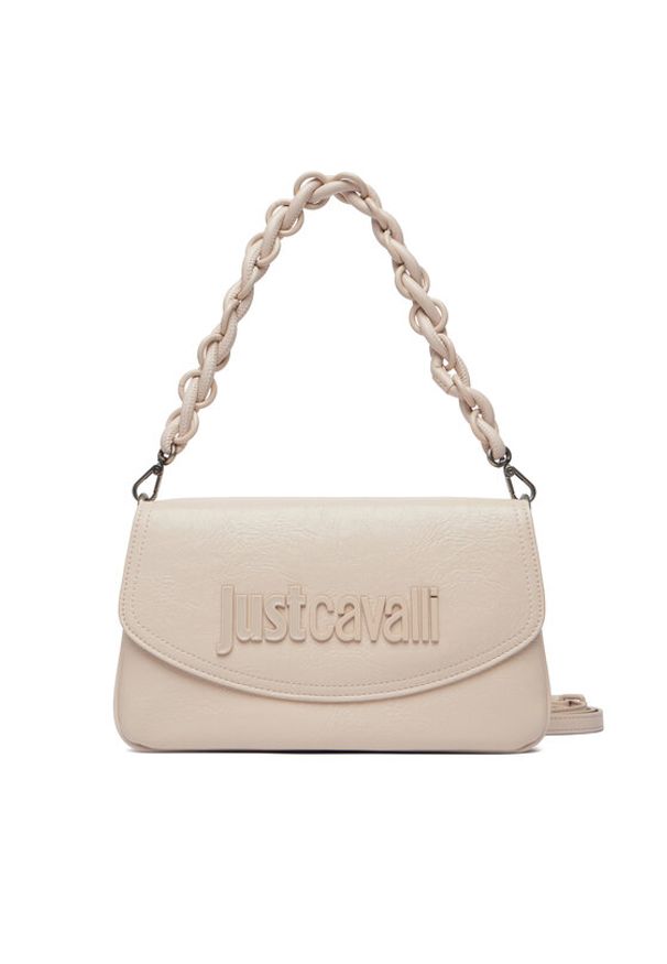 Just Cavalli Torebka 80RA4BC1 ZSD86 Beżowy. Kolor: beżowy. Materiał: skórzane