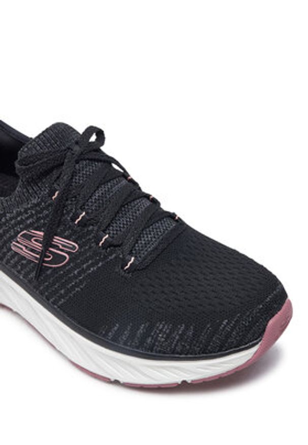skechers - Skechers Sneakersy 150470/BKPK Czarny. Kolor: czarny. Materiał: materiał