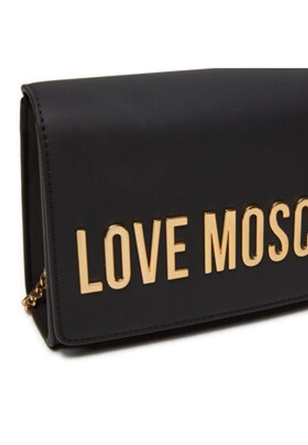Love Moschino - LOVE MOSCHINO Torebka JC4103PP1LKD0000 Czarny. Kolor: czarny. Materiał: skórzane
