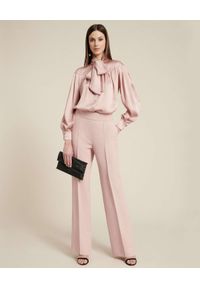 Luisa Spagnoli - LUISA SPAGNOLI - Różowa koszula Lettere. Kolor: różowy, wielokolorowy, fioletowy. Materiał: jedwab, tkanina. Długość: długie #2