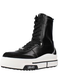 Liu Jo - LIU-JO HERO 17 Czarny. Kolor: czarny. Materiał: tkanina, skóra. Styl: sportowy